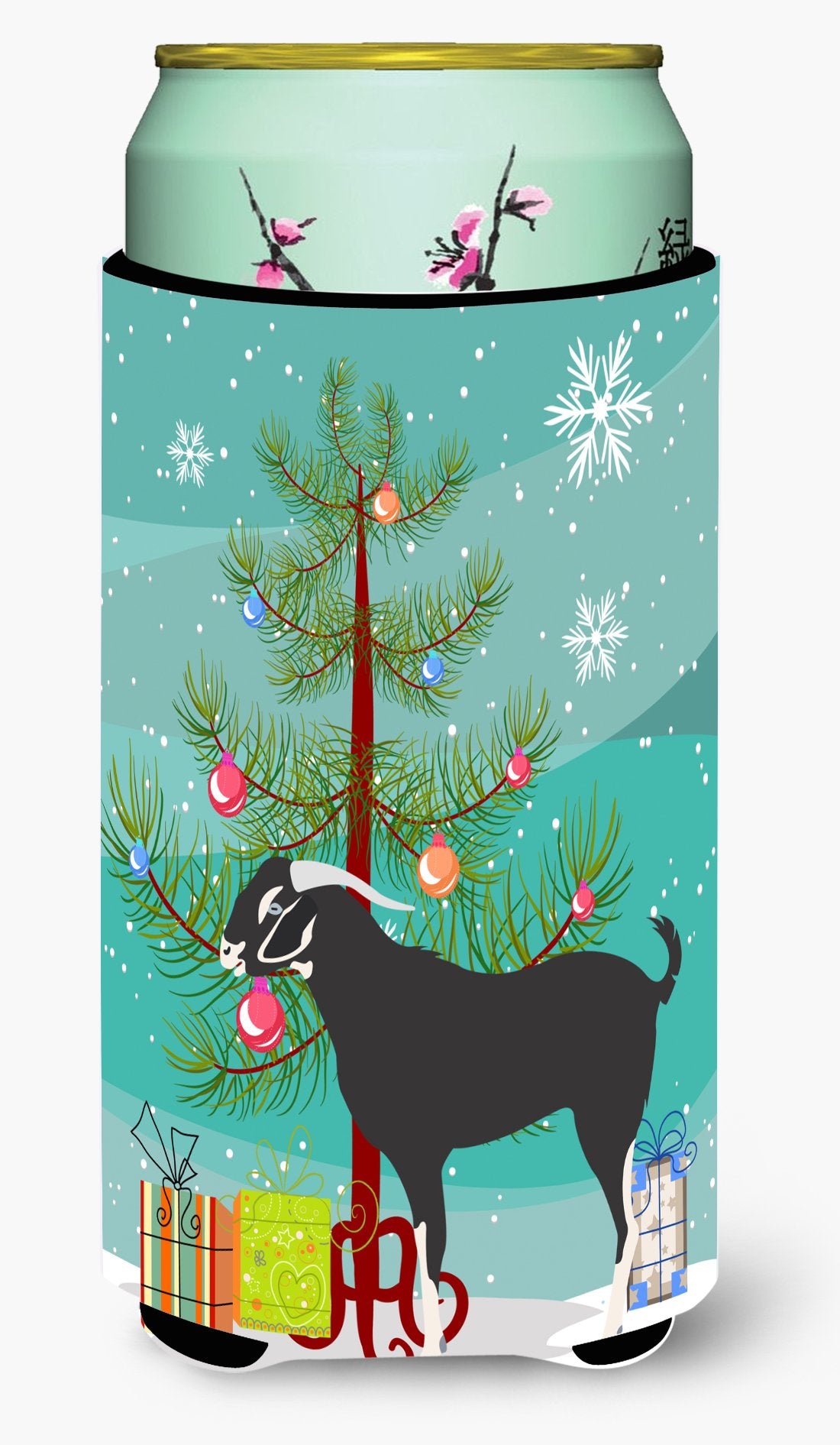 Black Bengal Goat Christmas Tall Boy Beverage Insulator Hugger BB9251TBC by Caroline's Treasures