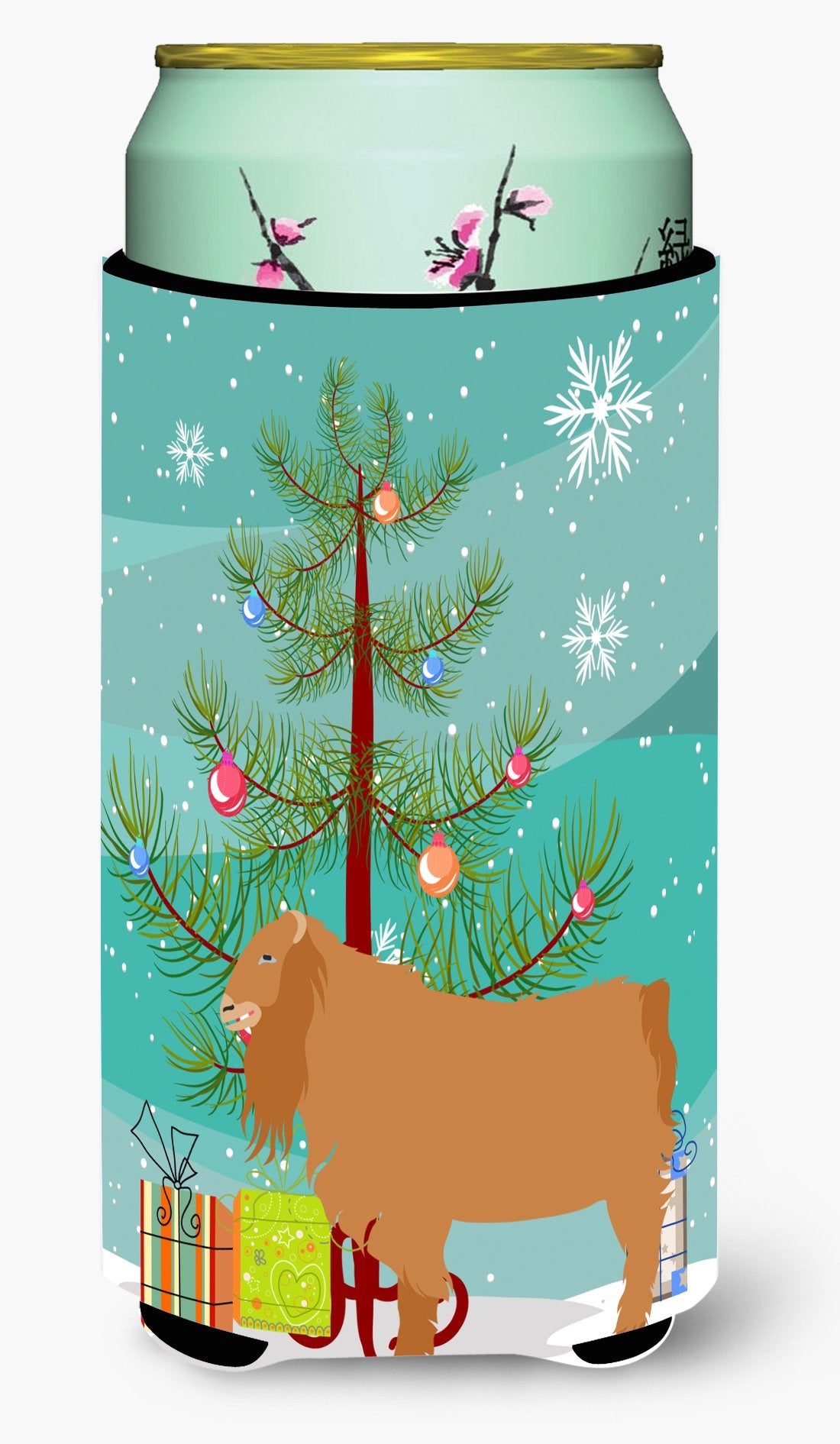 American Lamancha Goat Christmas Tall Boy Beverage Insulator Hugger BB9252TBC by Caroline's Treasures