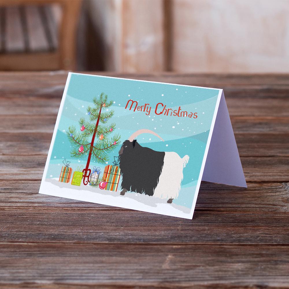 Buy this Welsh Black-Necked Goat Christmas Greeting Cards and Envelopes Pack of 8