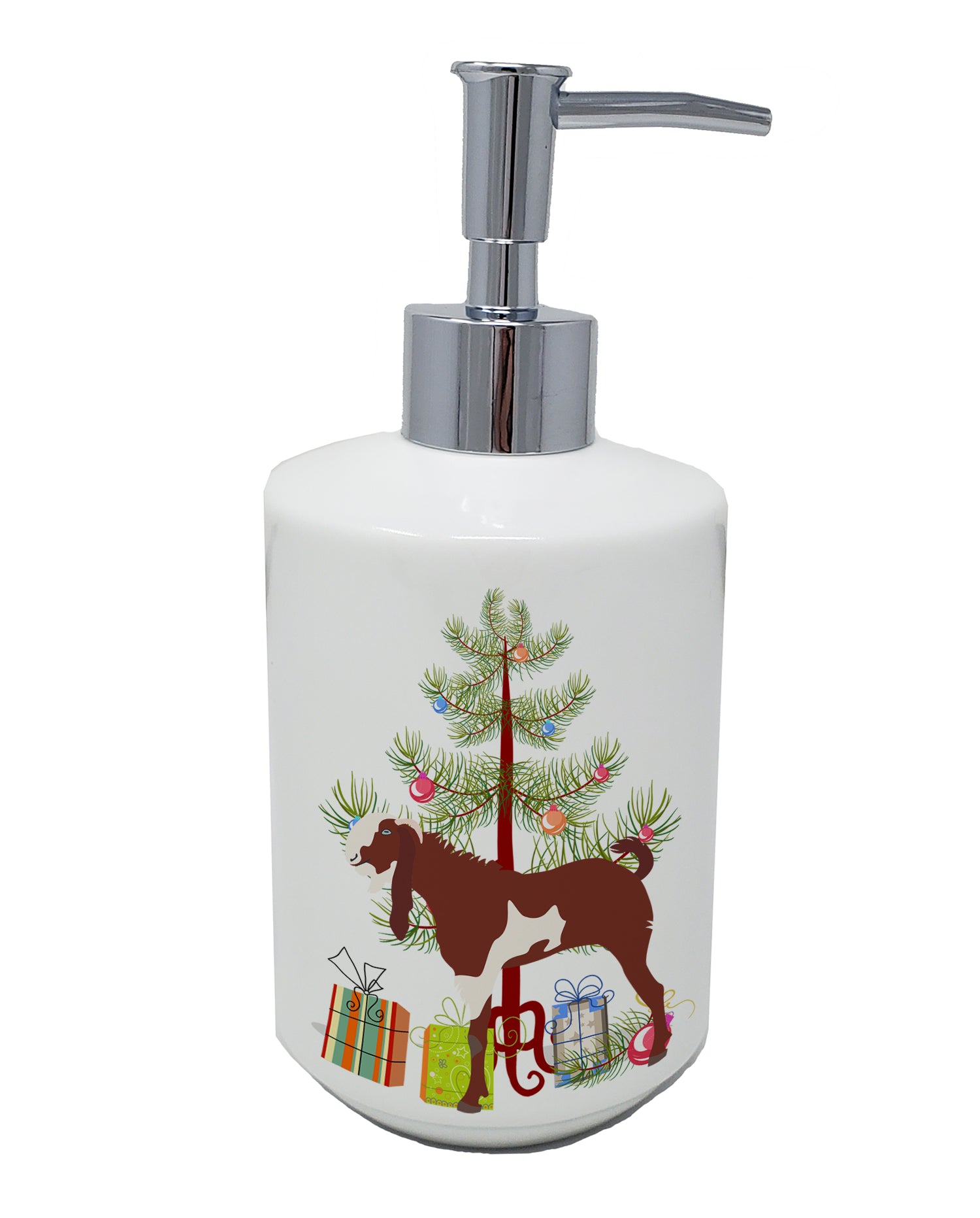 Buy this Jamnapari Goat Christmas Ceramic Soap Dispenser