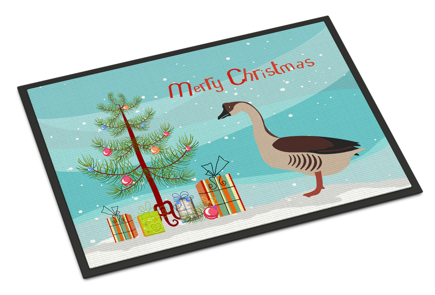 Chinese Goose Christmas Indoor or Outdoor Mat 18x27 BB9263MAT - the-store.com
