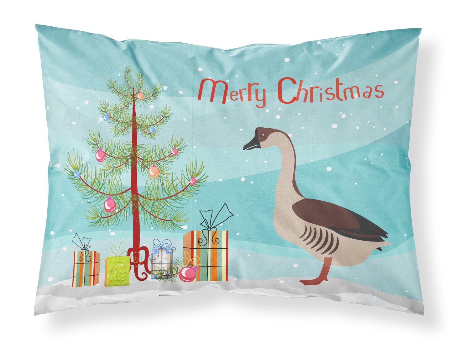 Chinese Goose Christmas Fabric Standard Pillowcase BB9263PILLOWCASE by Caroline's Treasures