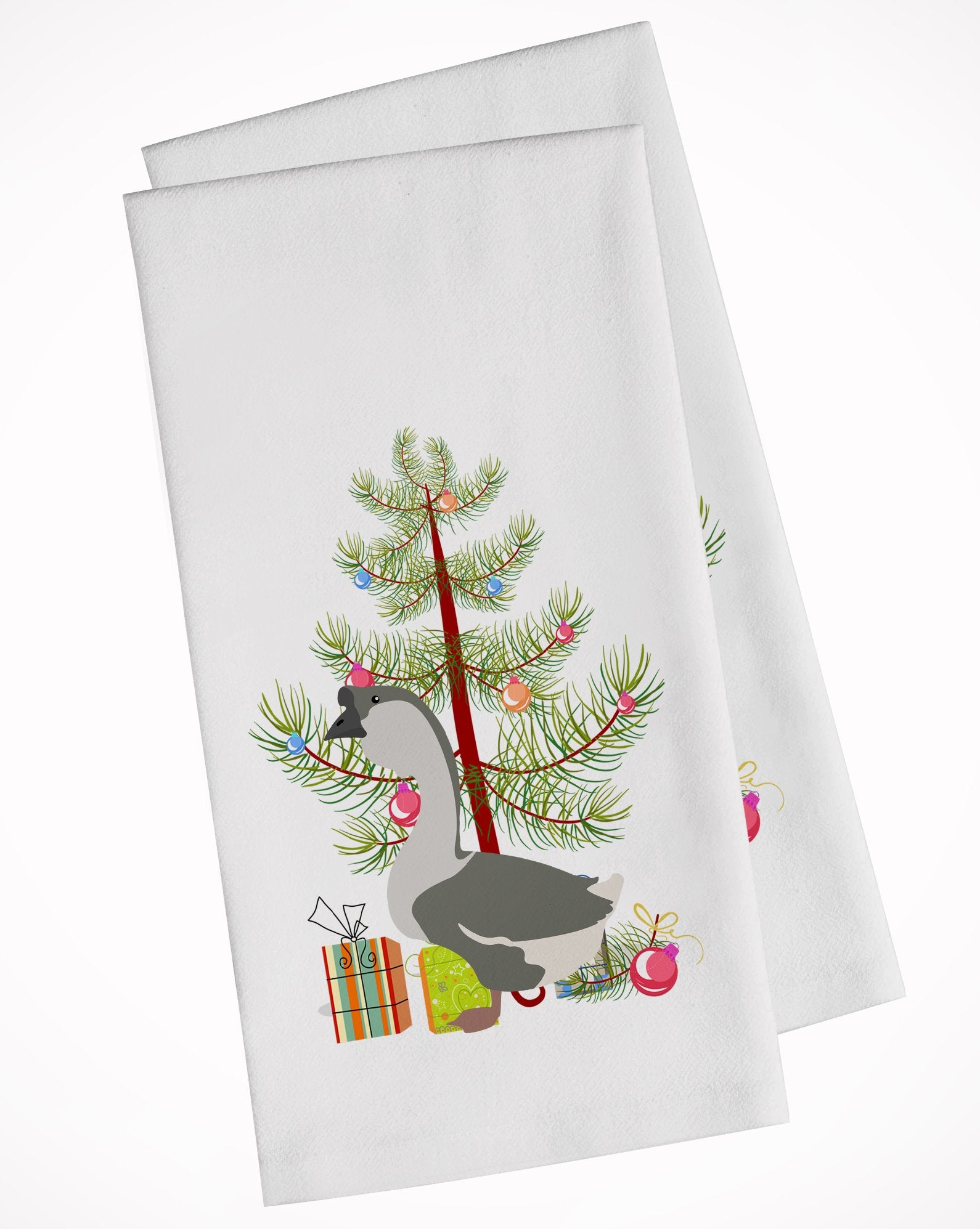 African Goose Christmas White Kitchen Towel Set of 2 BB9266WTKT by Caroline's Treasures