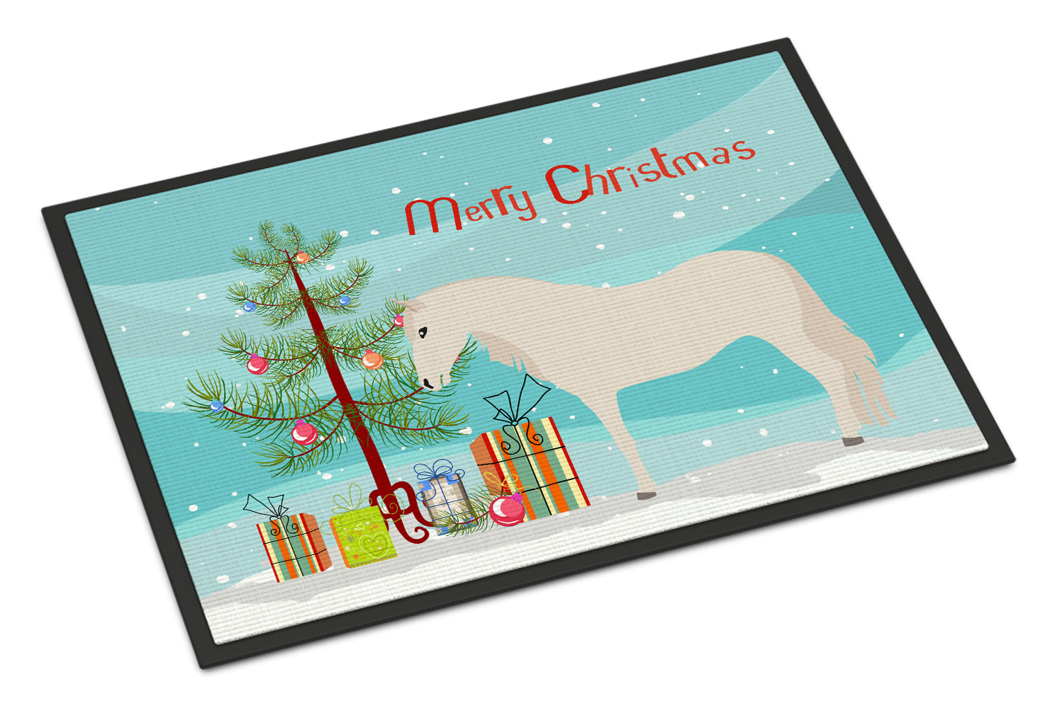 Paso Fino Horse Christmas Indoor or Outdoor Mat 18x27 BB9272MAT - the-store.com