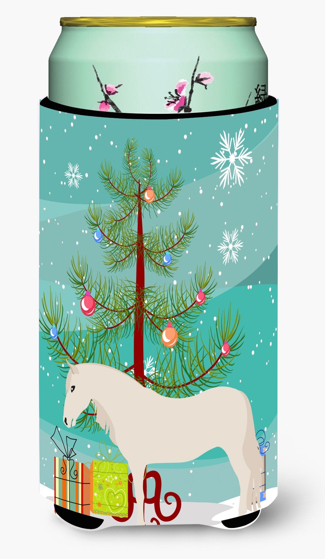 Paso Fino Horse Christmas Tall Boy Beverage Insulator Hugger BB9272TBC by Caroline's Treasures
