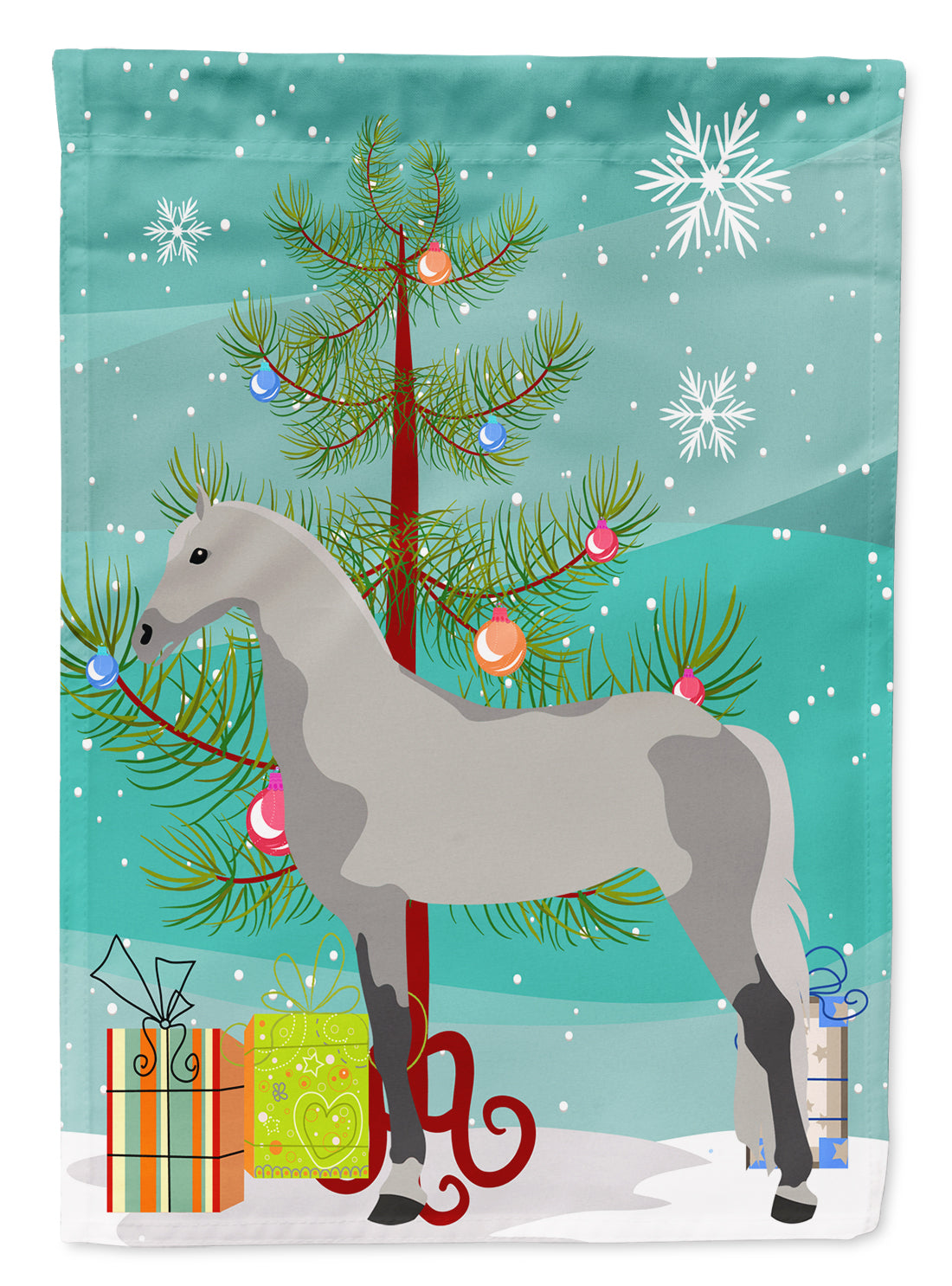 Orlov Trotter Horse Christmas Flag Garden Size BB9275GF