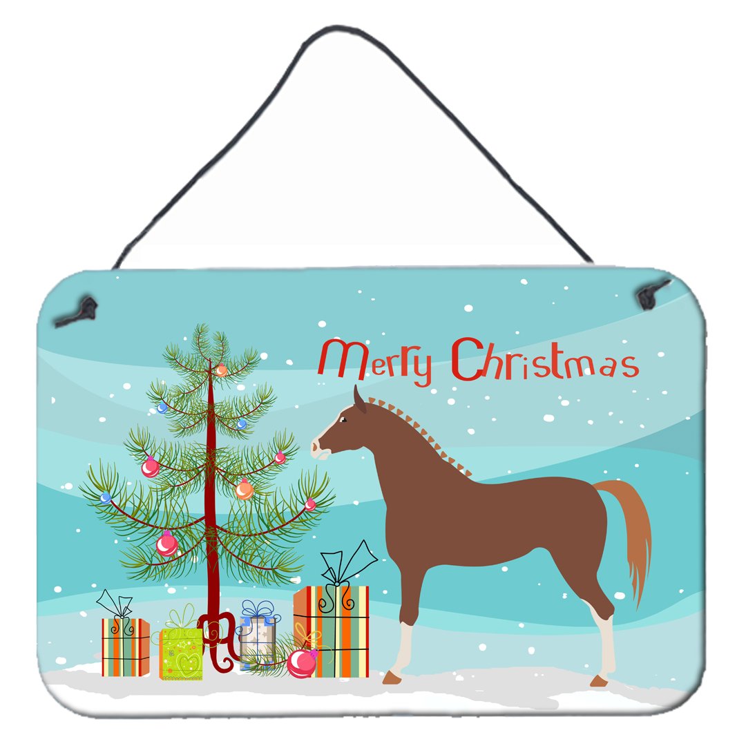 Hannoverian Horse Christmas Wall or Door Hanging Prints BB9276DS812 by Caroline's Treasures
