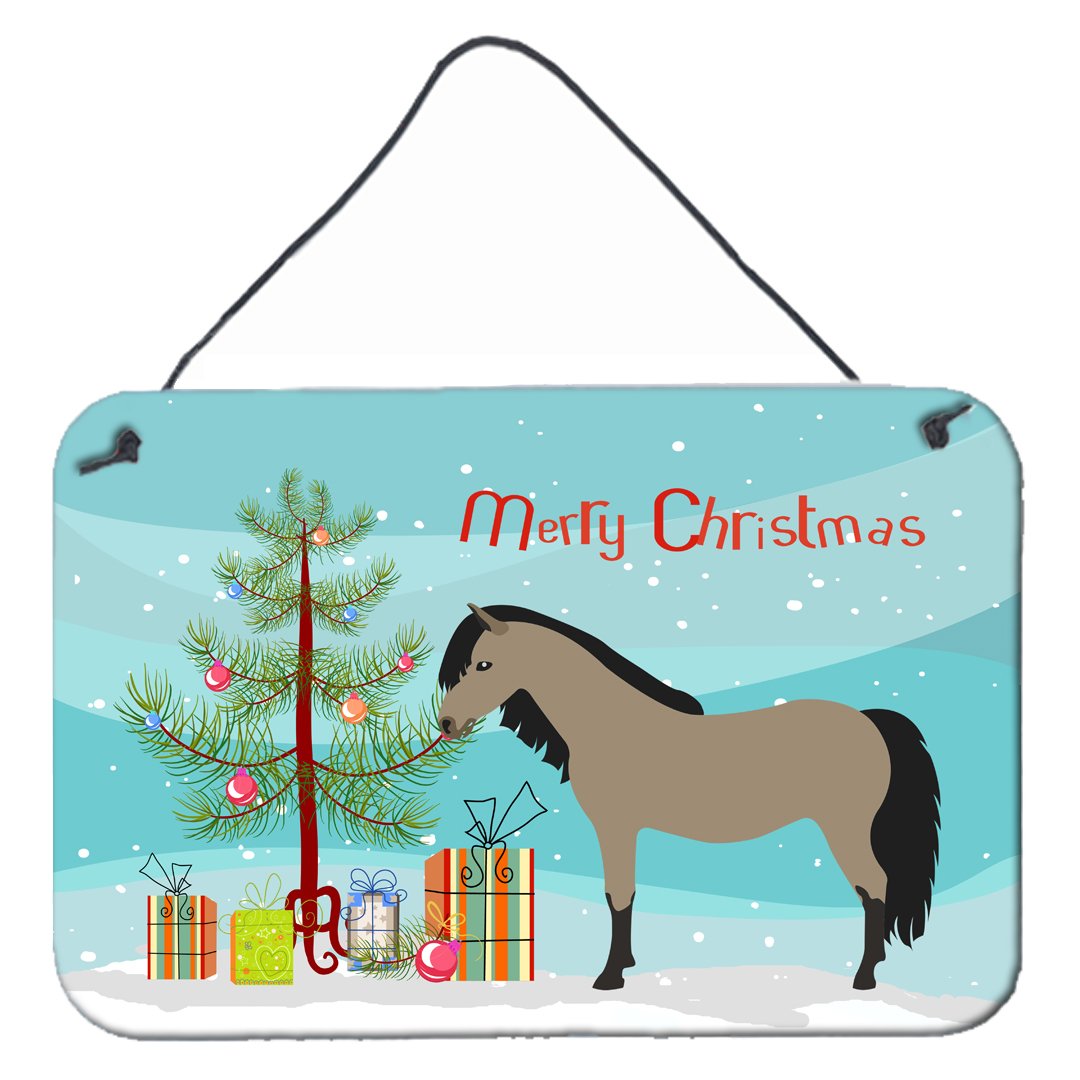 Welsh Pony Horse Christmas Wall or Door Hanging Prints BB9277DS812 by Caroline's Treasures