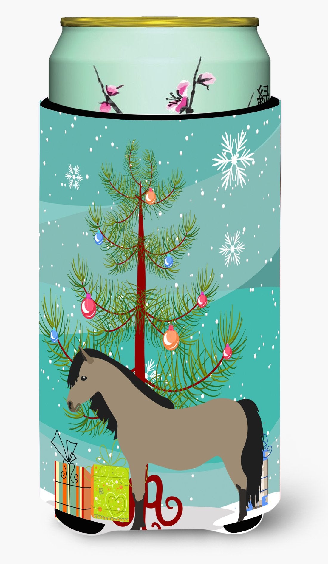 Welsh Pony Horse Christmas Tall Boy Beverage Insulator Hugger BB9277TBC by Caroline's Treasures