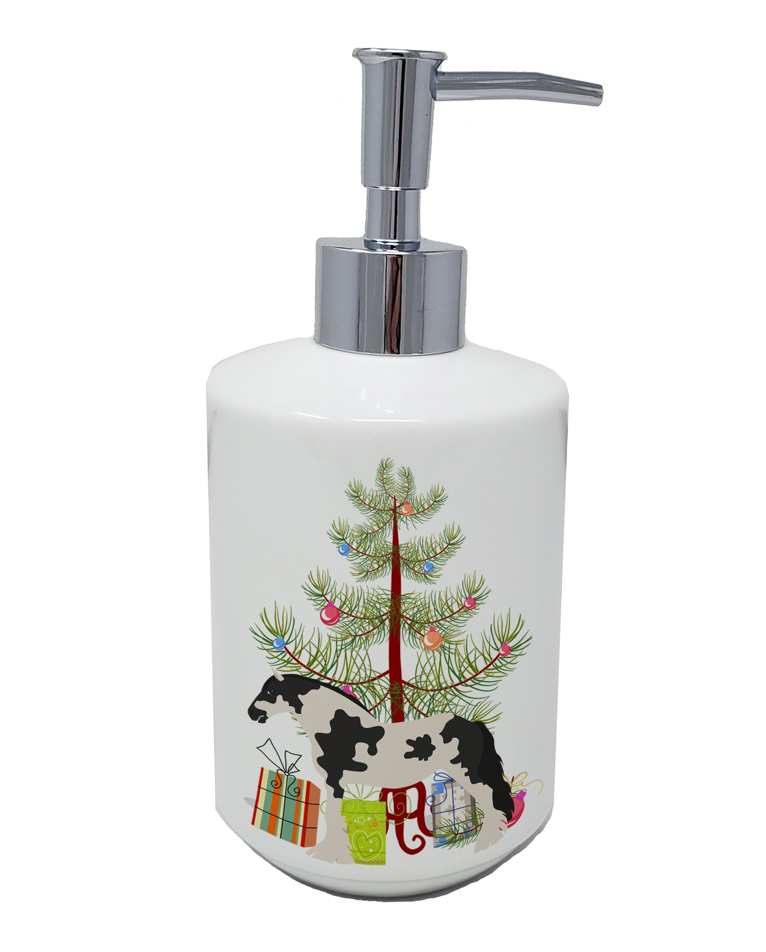 Buy this Cyldesdale Horse Christmas Ceramic Soap Dispenser