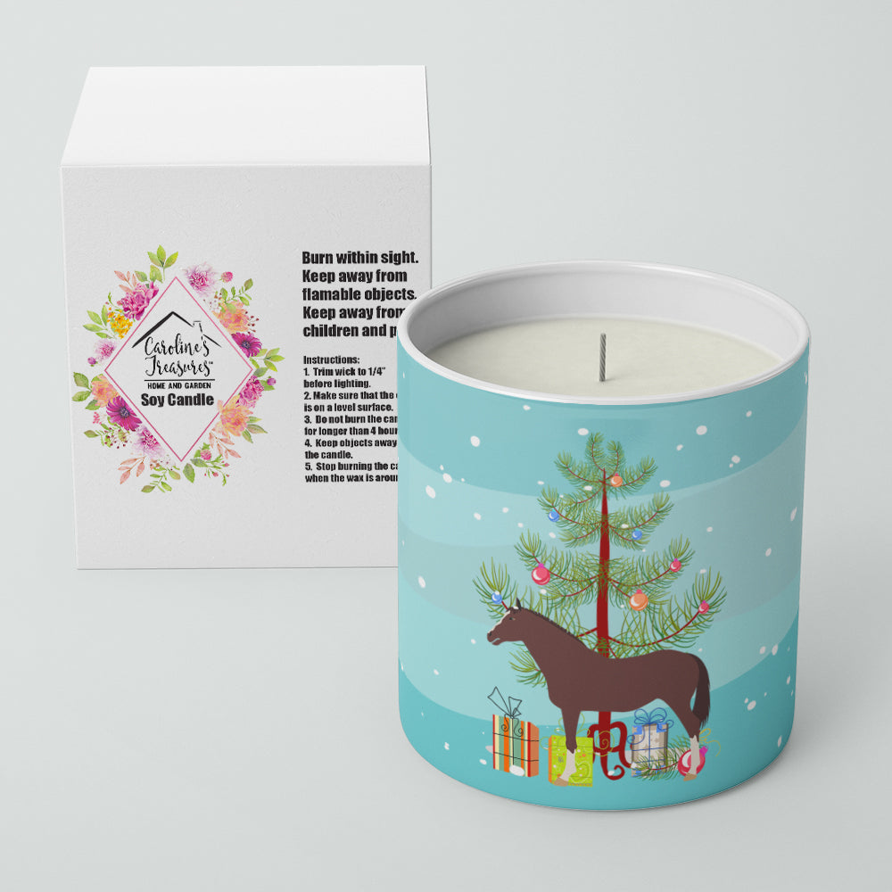 Buy this English Thoroughbred Horse Christmas 10 oz Decorative Soy Candle