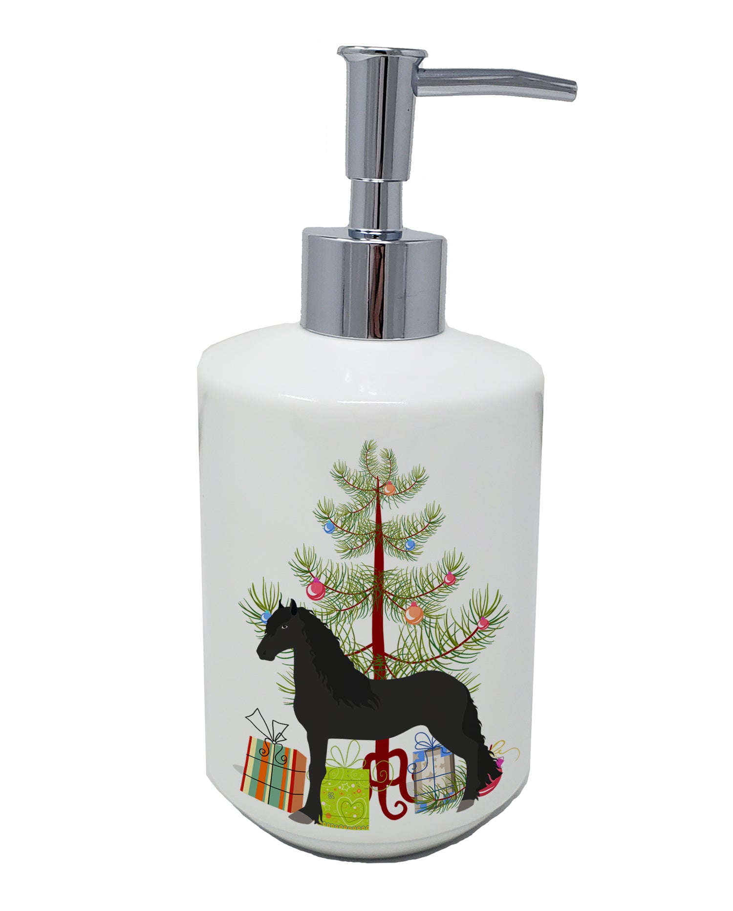 Buy this Friesian Horse Christmas Ceramic Soap Dispenser