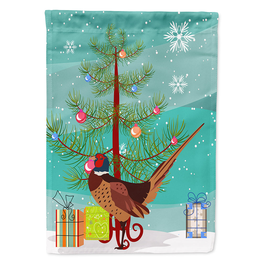 Ring-necked Common Pheasant Christmas Flag Canvas House Size BB9297CHF