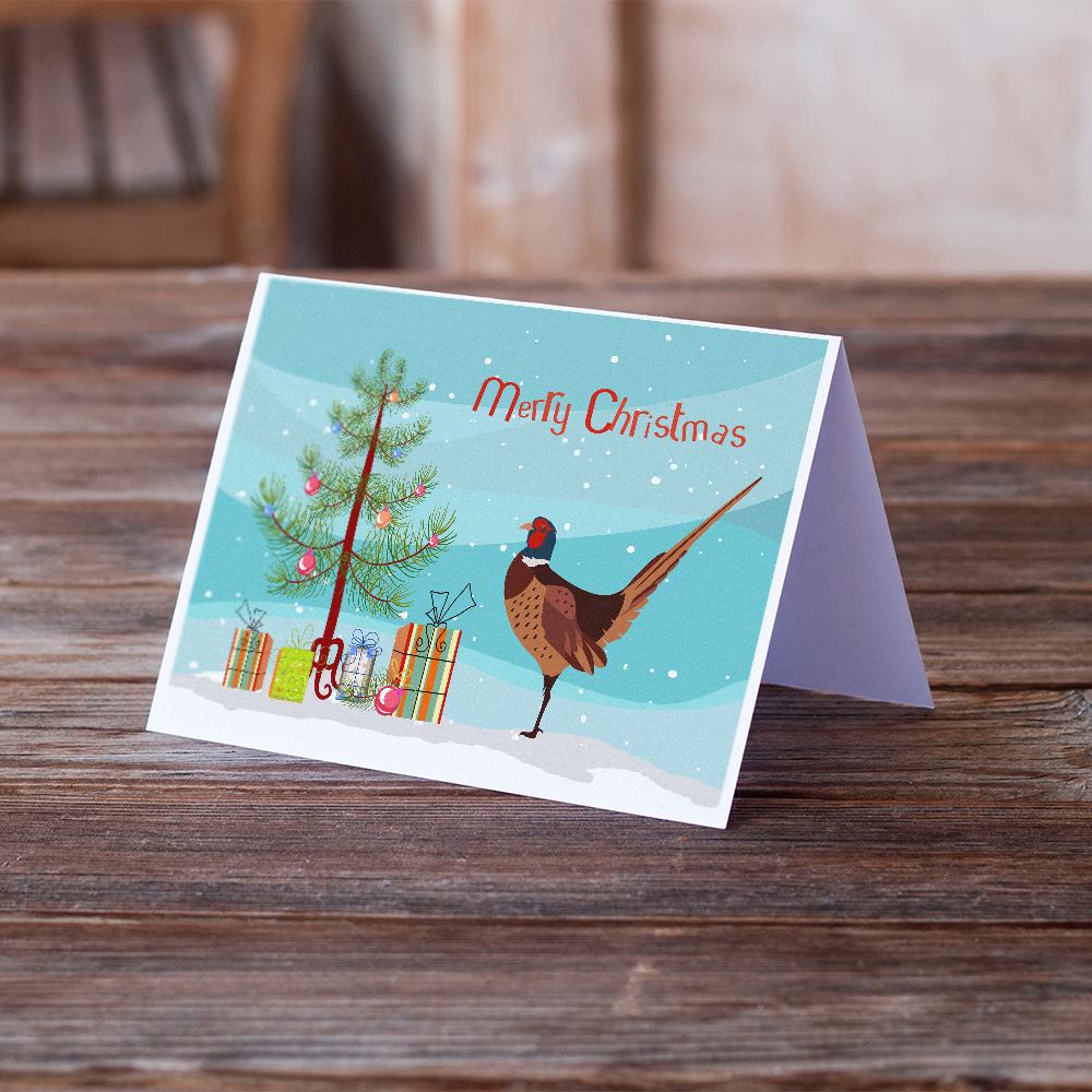 Buy this Ring-necked Common Pheasant Christmas Greeting Cards and Envelopes Pack of 8