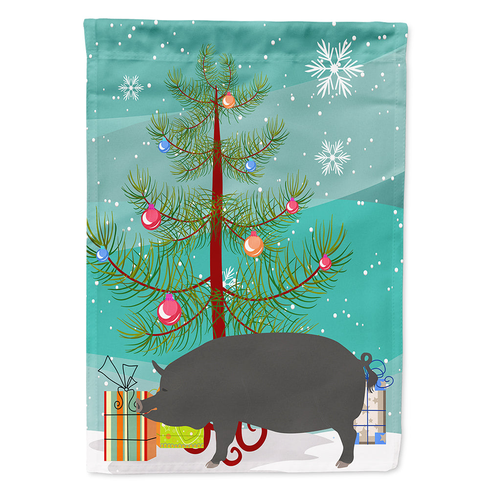 Berkshire Pig Christmas Flag Canvas House Size BB9300CHF