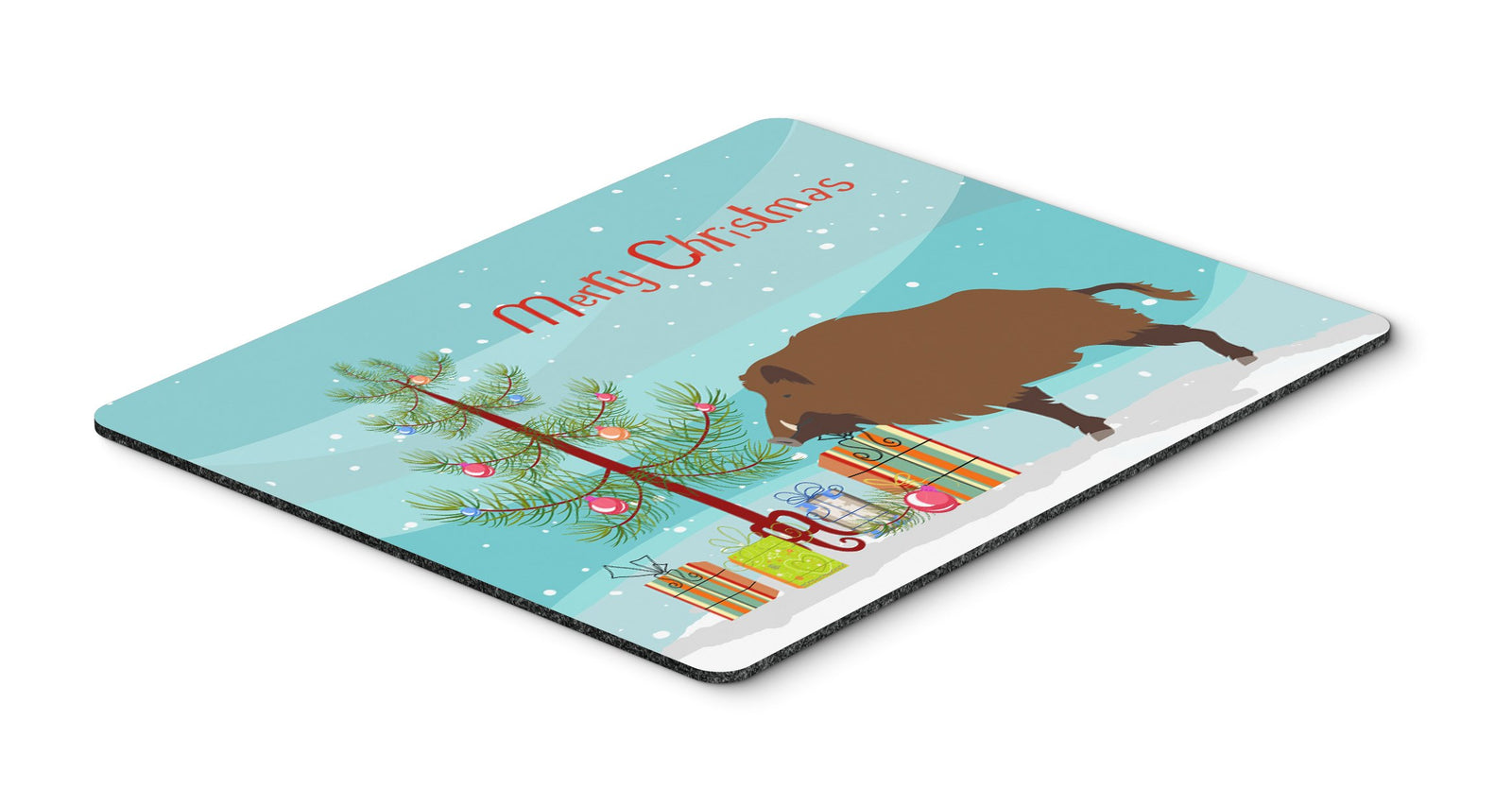 Wild Boar Pig Christmas Mouse Pad, Hot Pad or Trivet BB9303MP by Caroline's Treasures