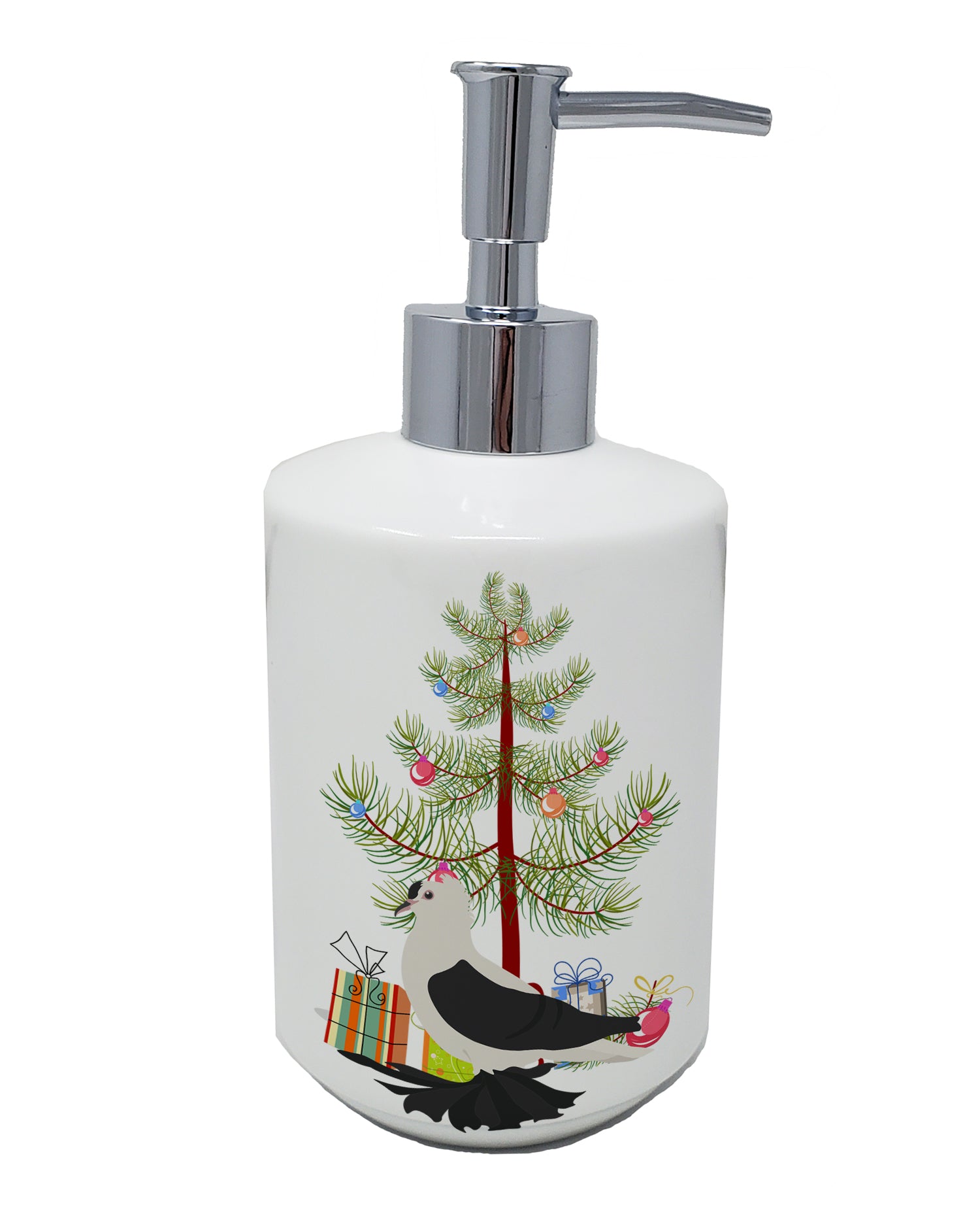 Buy this Saxon Fairy Swallow Pigeon Christmas Ceramic Soap Dispenser