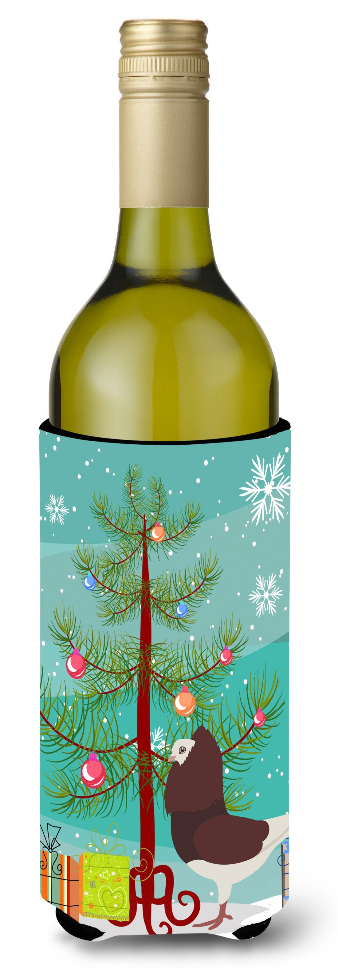 Capuchin Red Pigeon Christmas Wine Bottle Beverge Insulator Hugger BB9315LITERK by Caroline's Treasures
