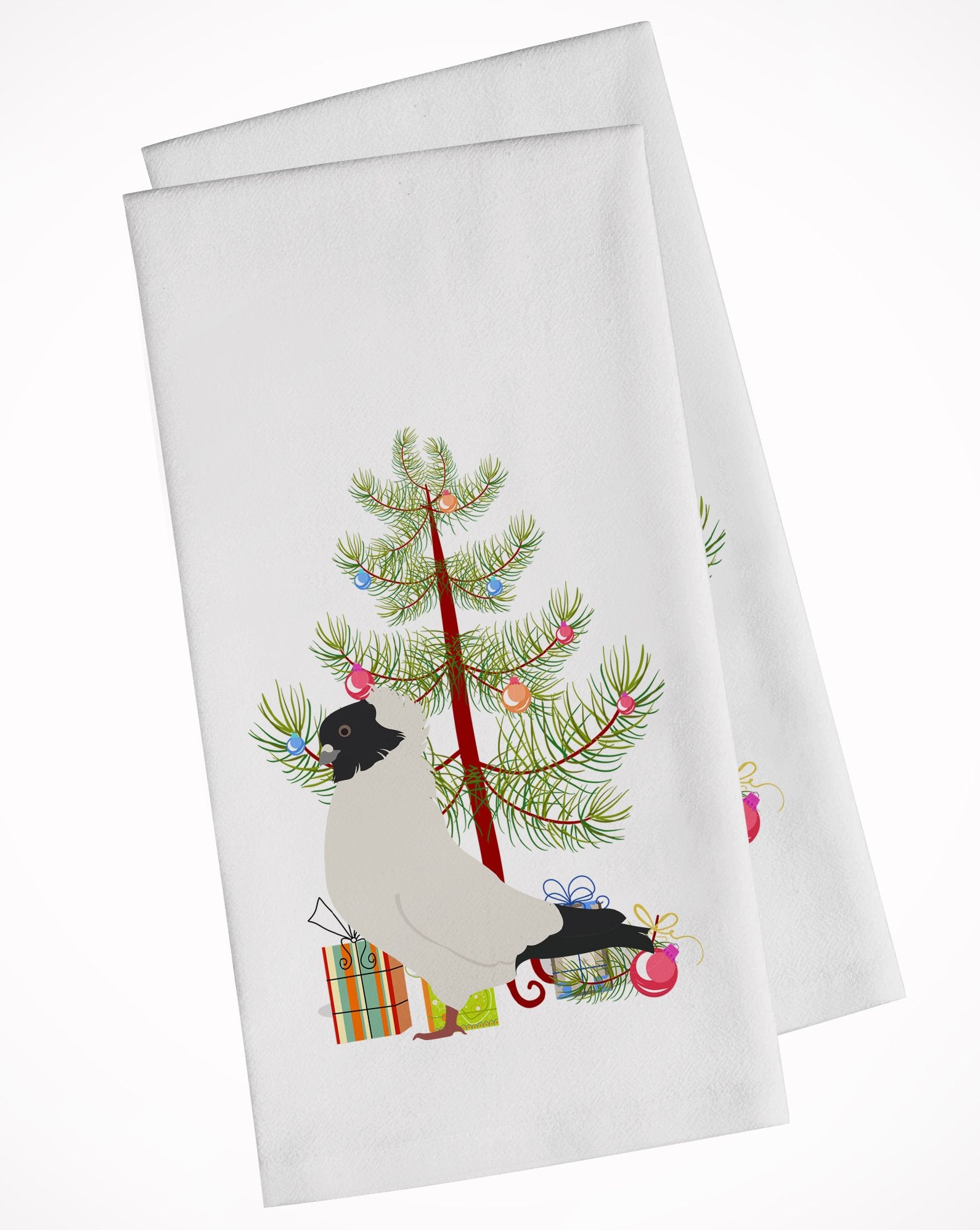 Nun Pigeon Christmas White Kitchen Towel Set of 2 BB9319WTKT by Caroline's Treasures