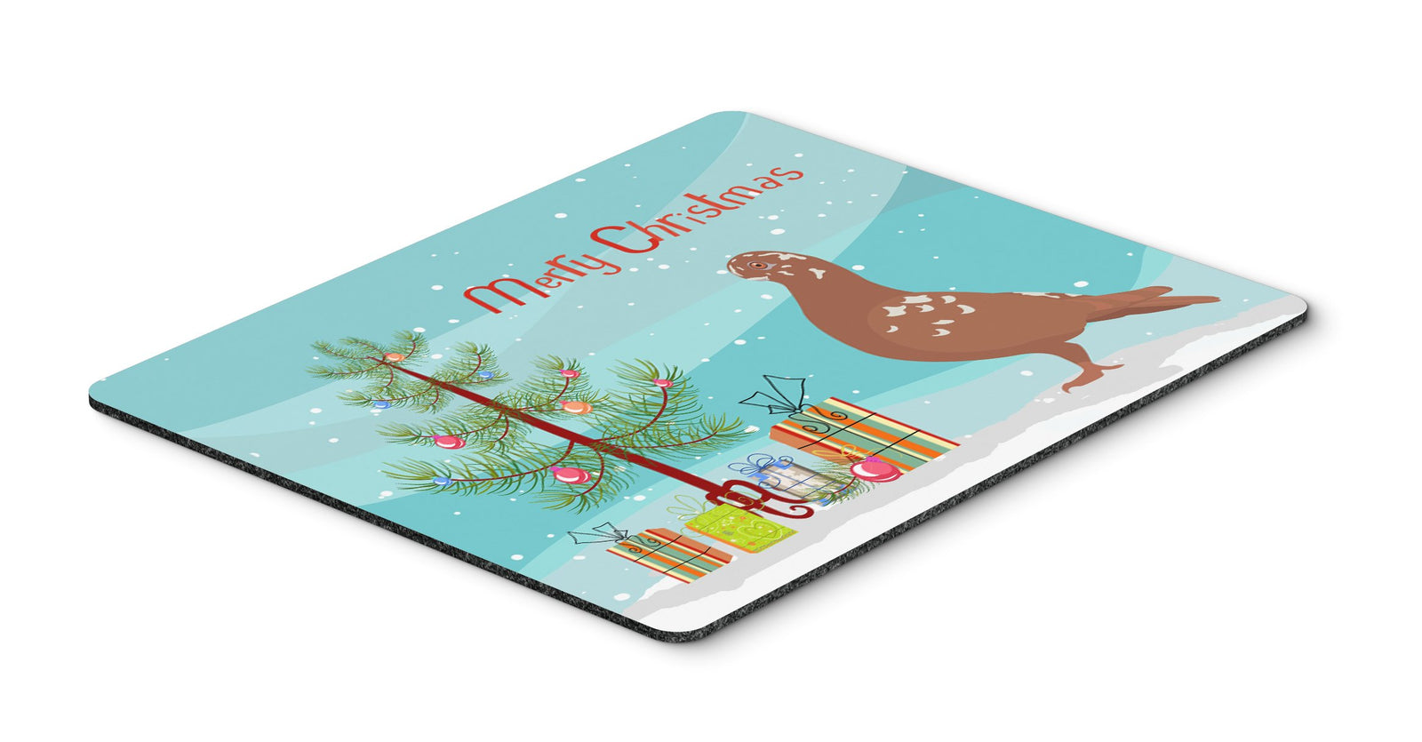 African Owl Pigeon Christmas Mouse Pad, Hot Pad or Trivet BB9320MP by Caroline's Treasures