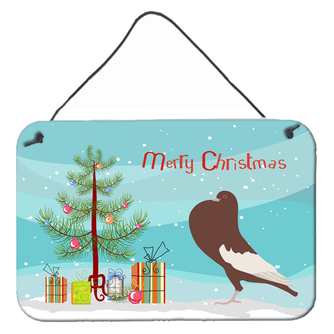 English Pouter Pigeon Christmas Wall or Door Hanging Prints BB9321DS812 by Caroline's Treasures