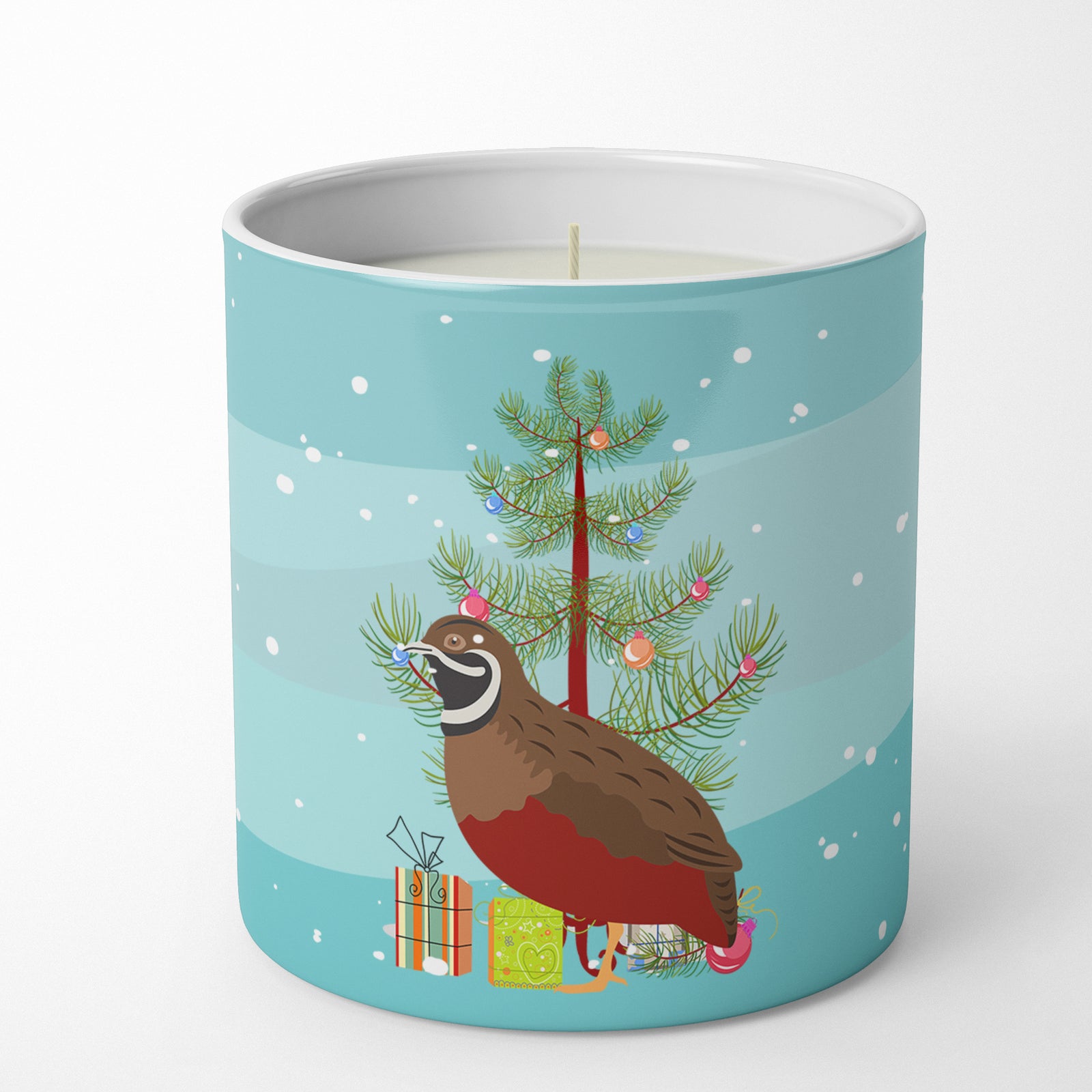 Buy this Chinese Painted or King Quail Christmas 10 oz Decorative Soy Candle