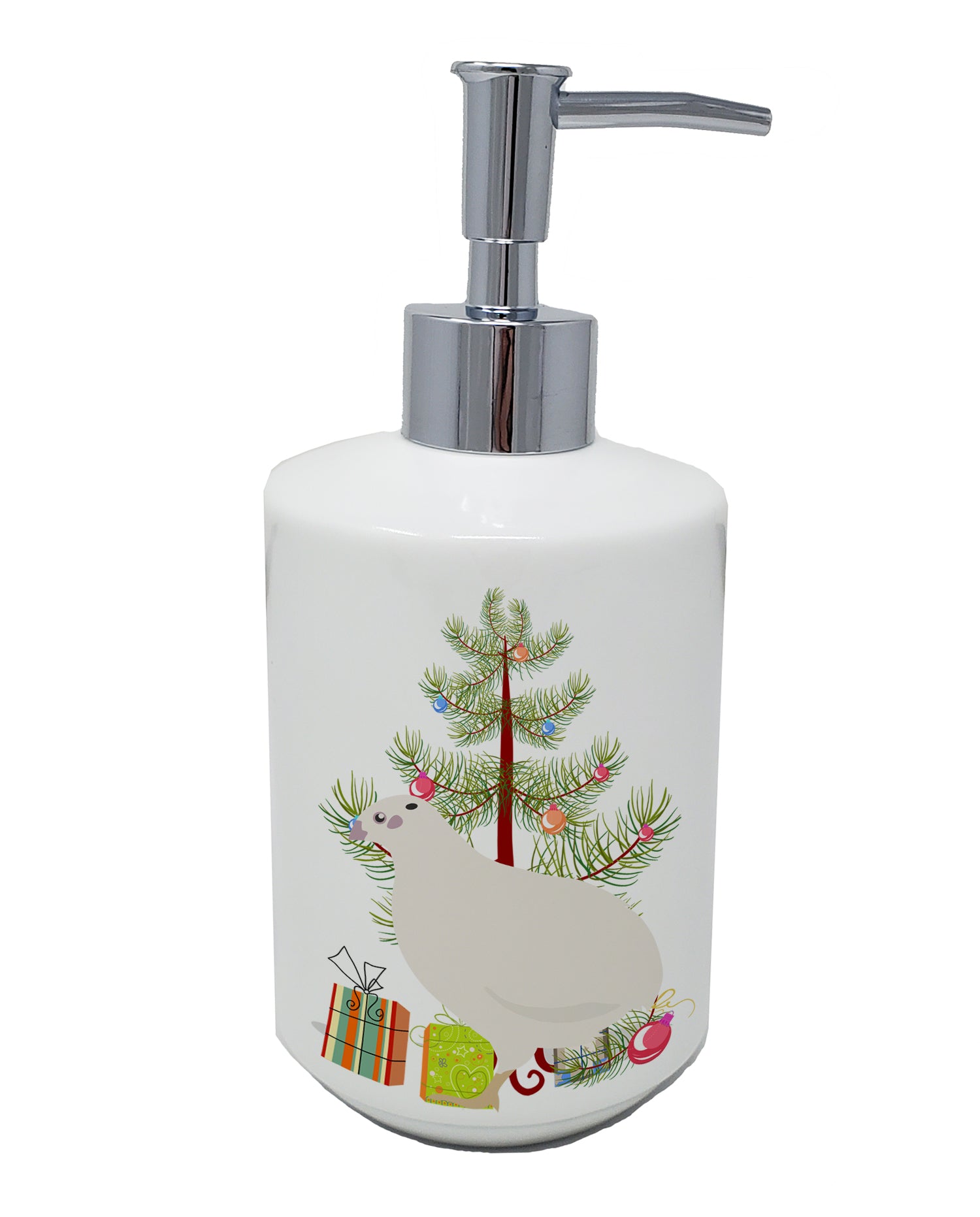 Buy this Texas Quail Christmas Ceramic Soap Dispenser