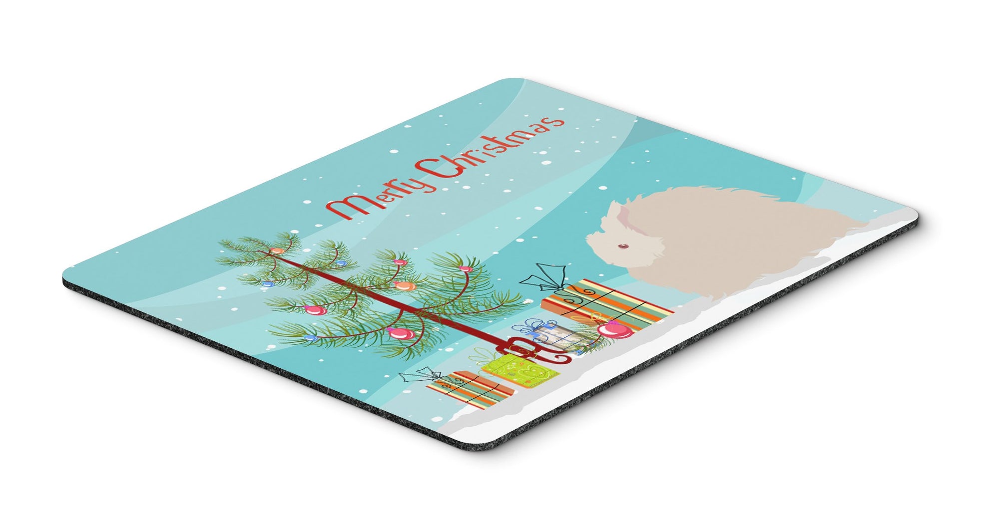 Fluffy Angora Rabbit Christmas Mouse Pad, Hot Pad or Trivet BB9326MP by Caroline's Treasures