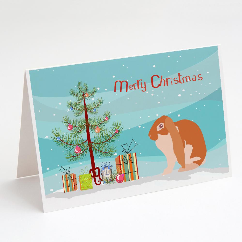 Buy this English Lop Rabbit Christmas Greeting Cards and Envelopes Pack of 8