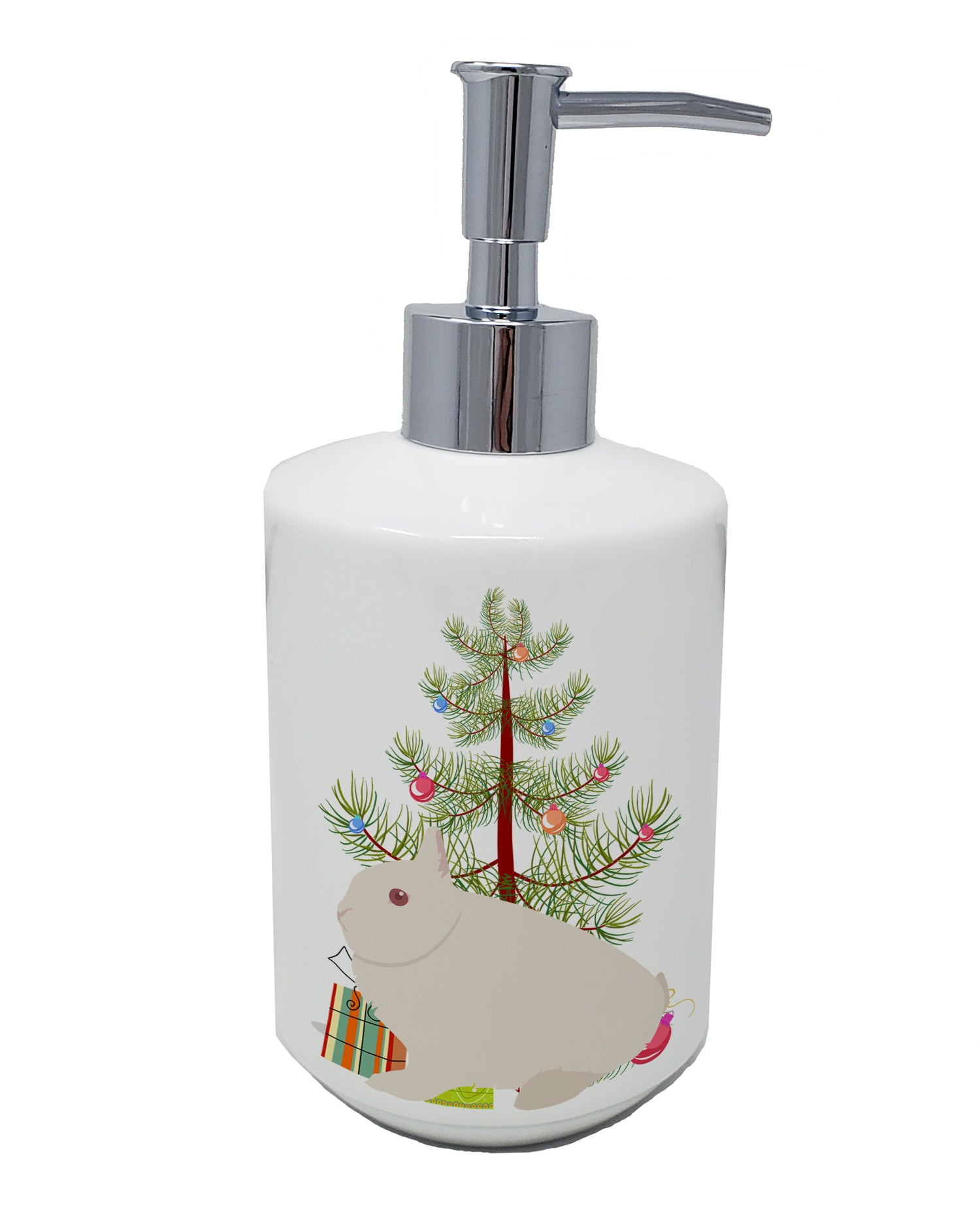 Buy this Hermelin Rabbit Christmas Ceramic Soap Dispenser