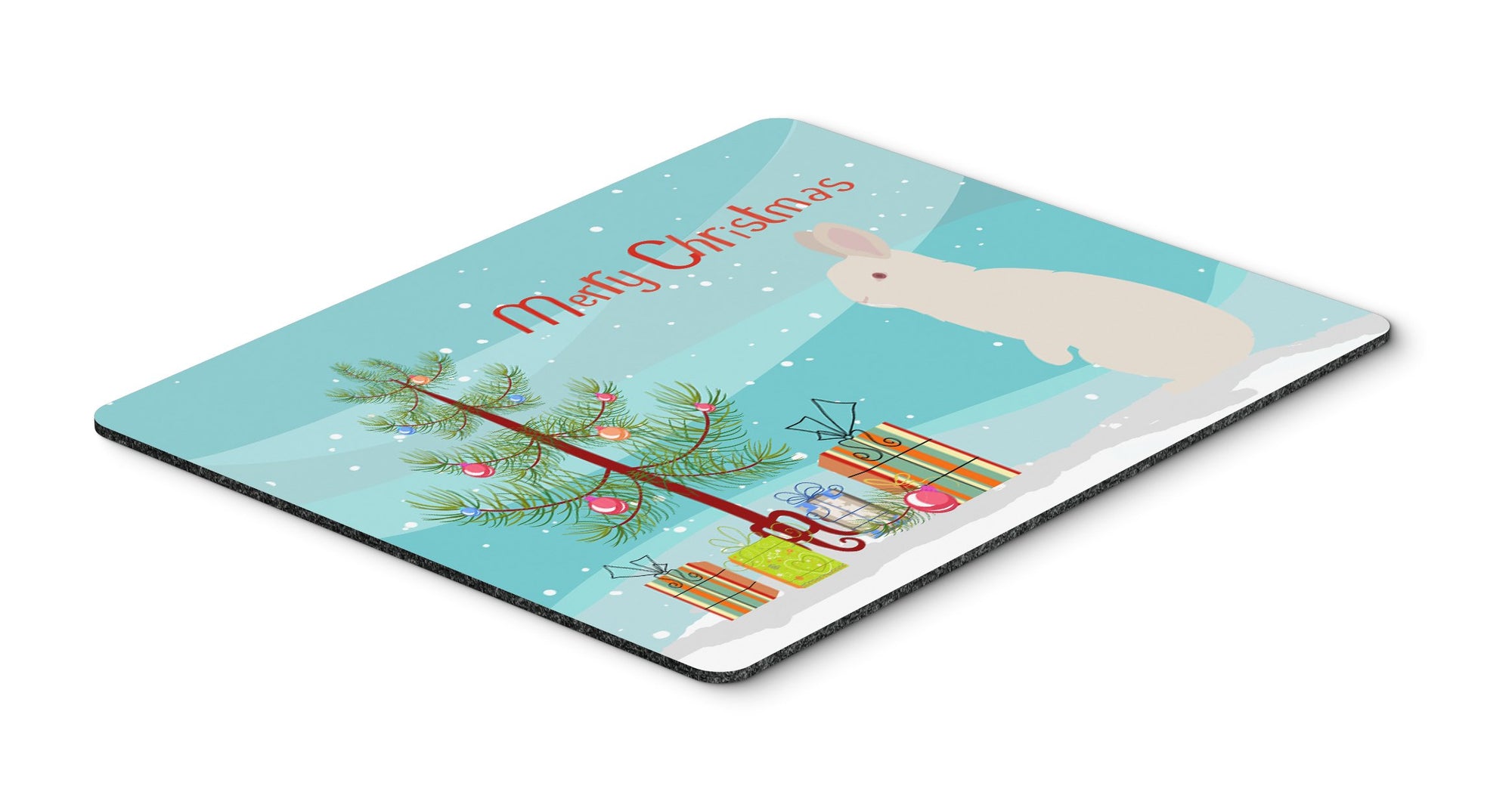 New Zealand White Rabbit Christmas Mouse Pad, Hot Pad or Trivet BB9332MP by Caroline's Treasures