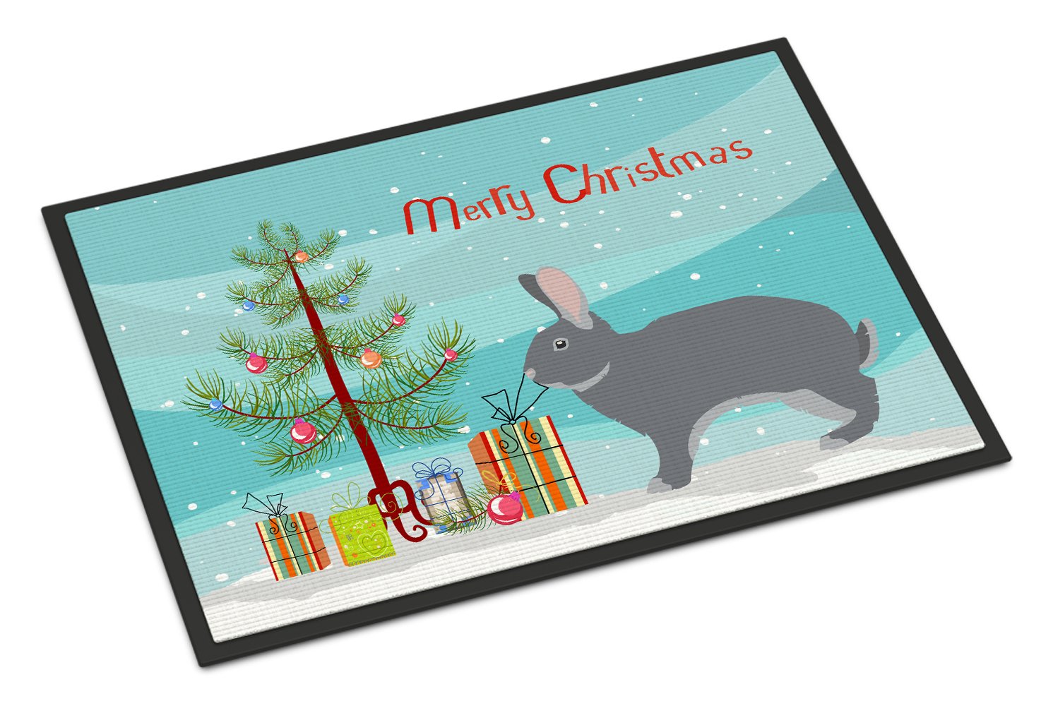 Giant Chinchilla Rabbit Christmas Indoor or Outdoor Mat 24x36 BB9333JMAT by Caroline's Treasures