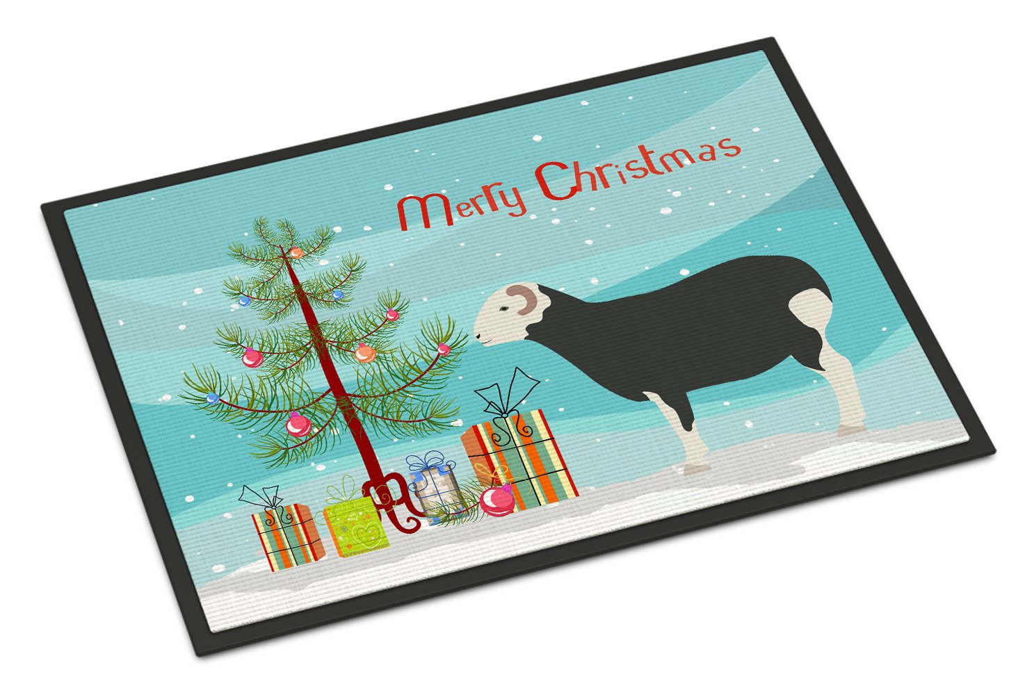 Herwick Sheep Christmas Indoor or Outdoor Mat 24x36 BB9337JMAT by Caroline's Treasures