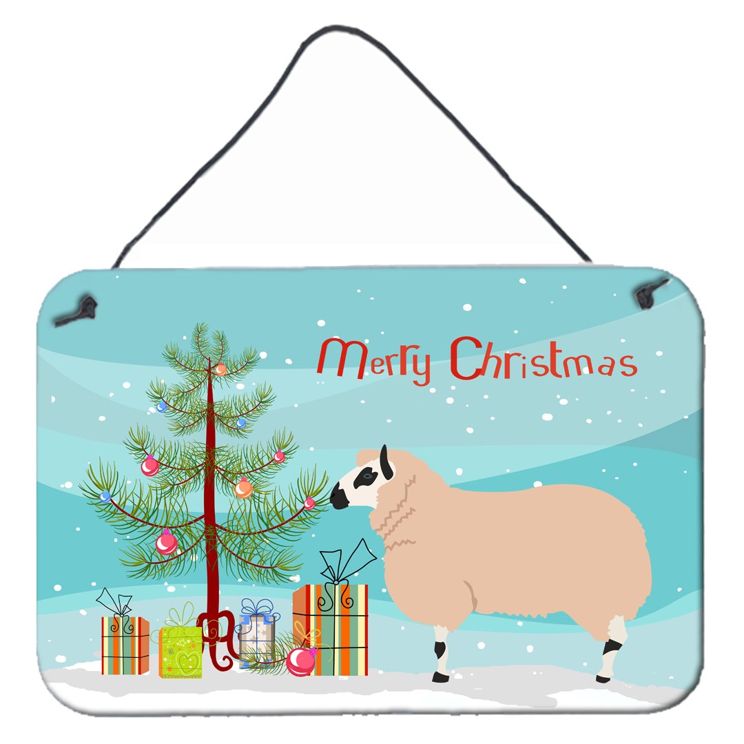 Kerry Hill Sheep Christmas Wall or Door Hanging Prints BB9346DS812 by Caroline's Treasures