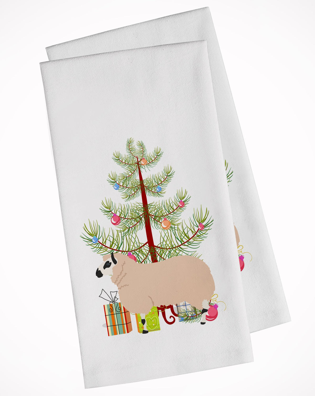 Kerry Hill Sheep Christmas White Kitchen Towel Set of 2 BB9346WTKT by Caroline&#39;s Treasures