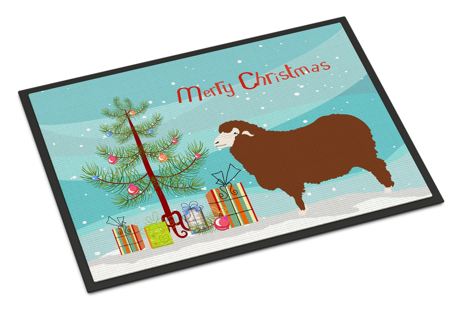 Merino Sheep Christmas Indoor or Outdoor Mat 24x36 BB9348JMAT by Caroline's Treasures