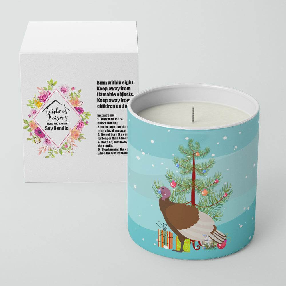 Bourbon Red Turkey Hen Christmas 10 oz Decorative Soy Candle - the-store.com