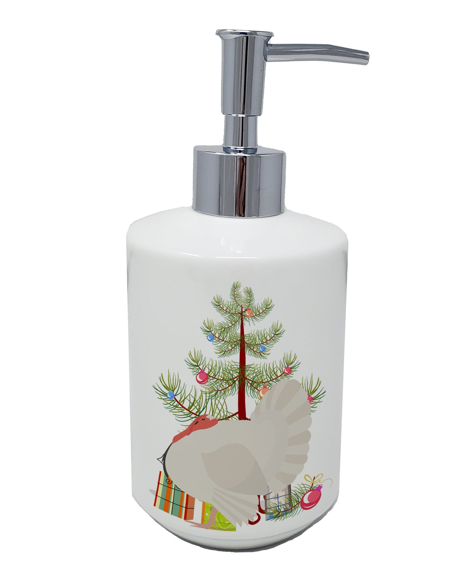 Buy this White Holland Turkey Christmas Ceramic Soap Dispenser