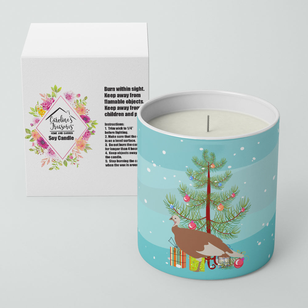 Jersey Buff Turkey Hen Christmas 10 oz Decorative Soy Candle - the-store.com