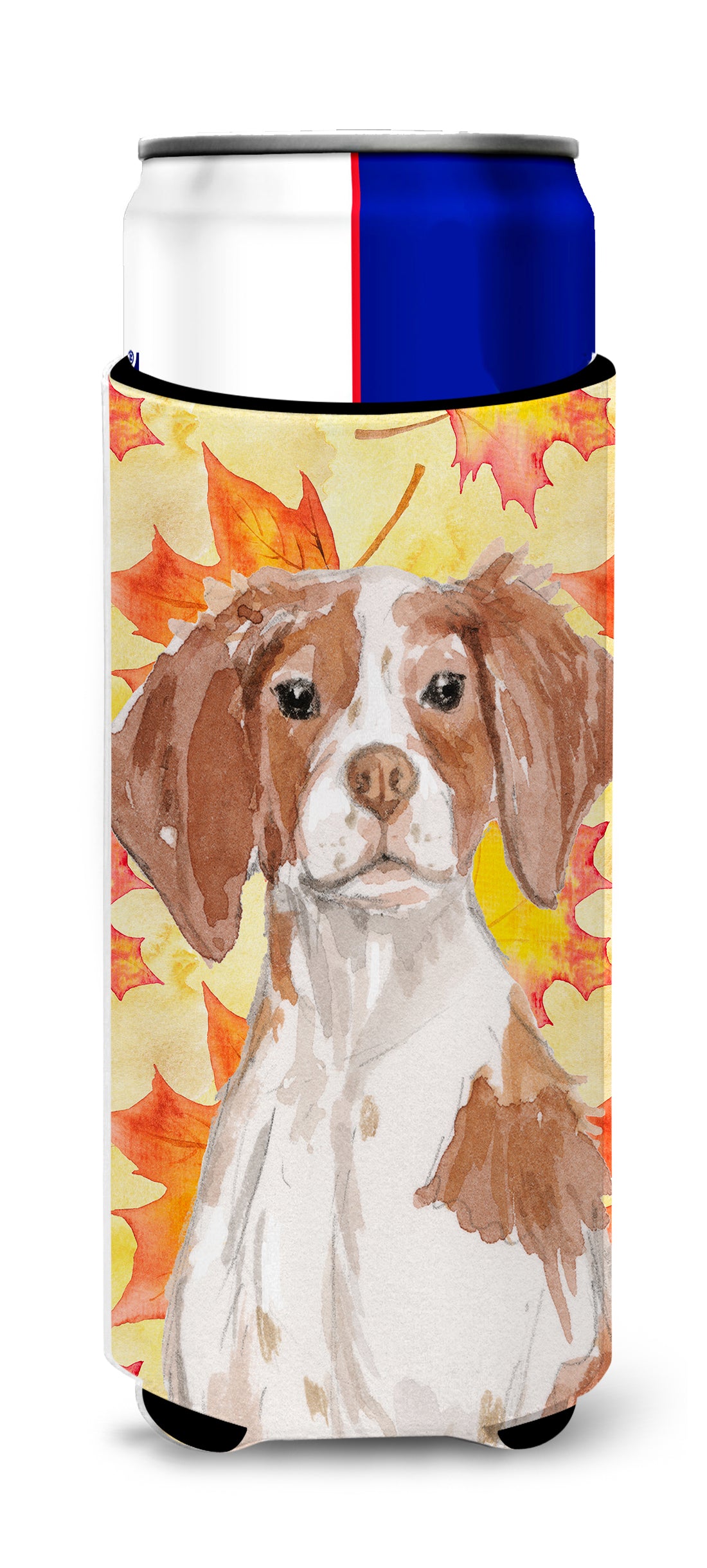 Brittany Spaniel Fall  Ultra Hugger for slim cans BB9504MUK