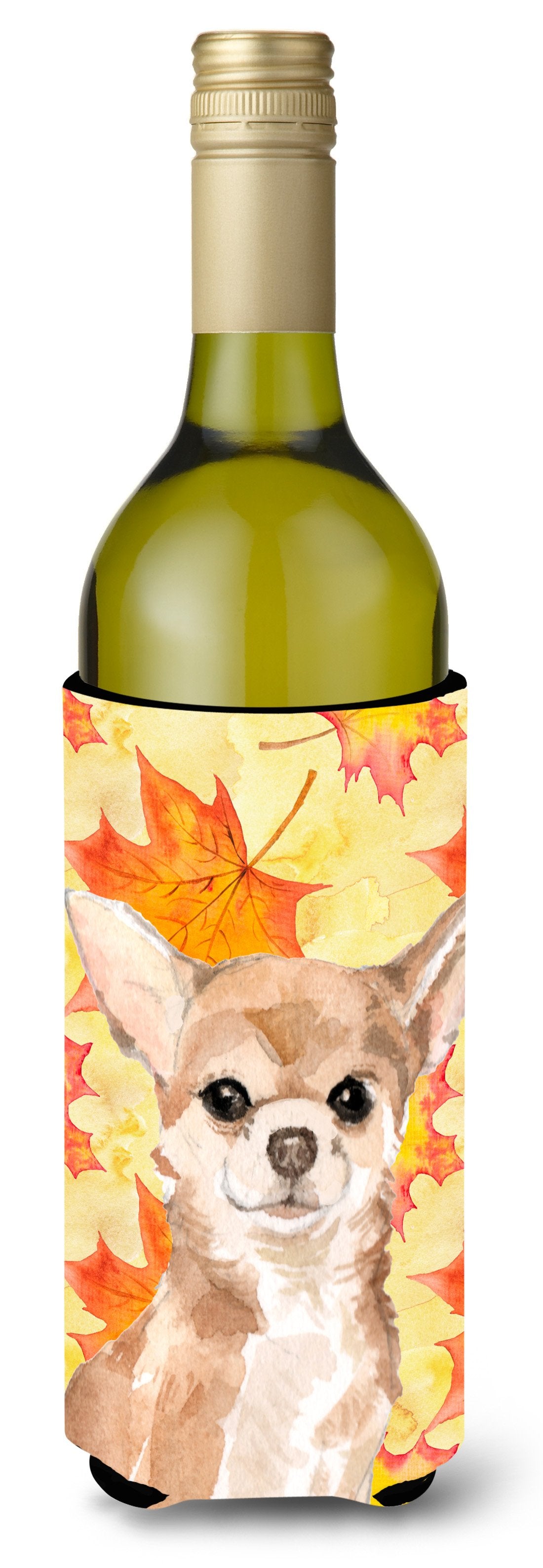 Chihuahua Fall Wine Bottle Beverge Insulator Hugger BB9516LITERK by Caroline's Treasures