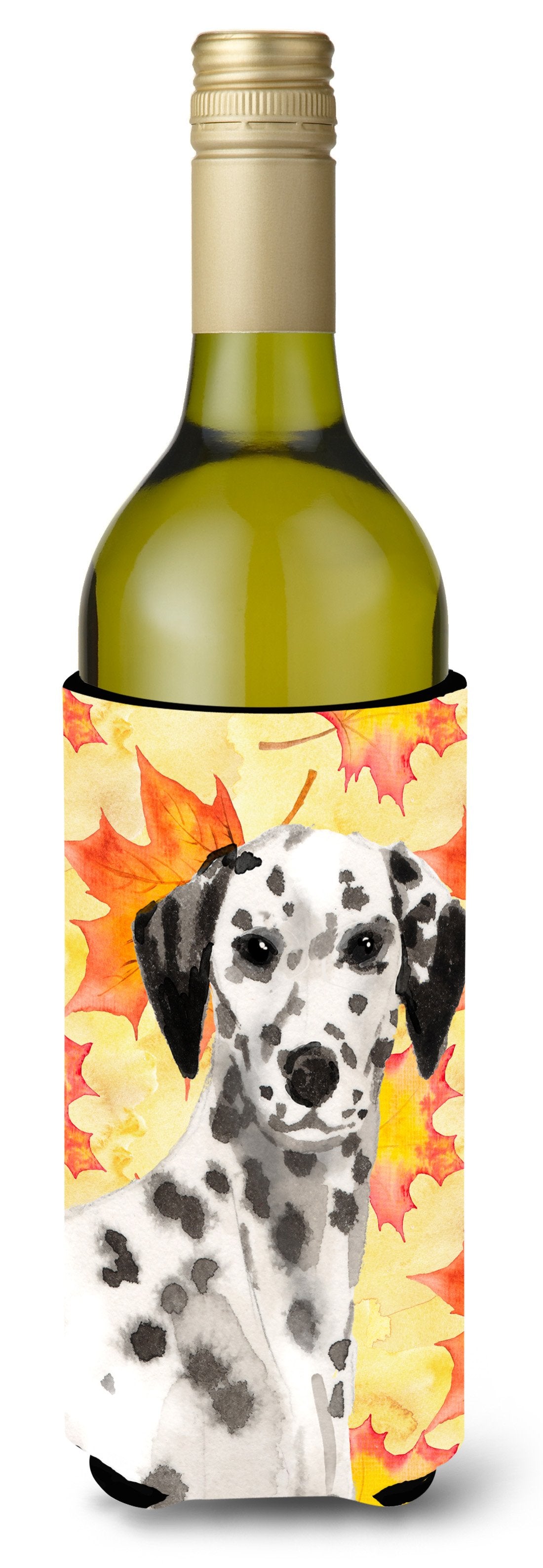 Dalmatian Fall Wine Bottle Beverge Insulator Hugger BB9520LITERK by Caroline's Treasures