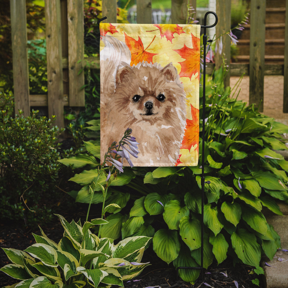 Pomeranian Fall Flag Garden Size BB9530GF