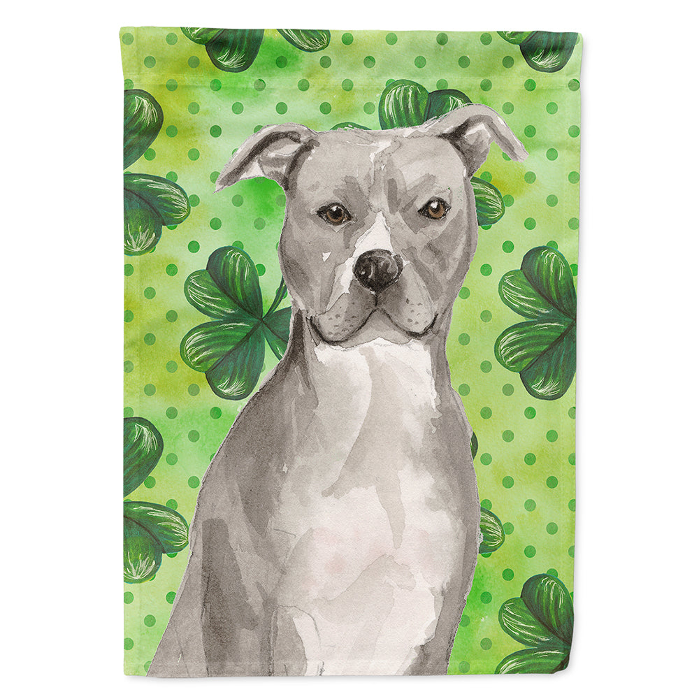 Staffordshire Bull Terrier St. Patrick's Flag Canvas House Size BB9535CHF