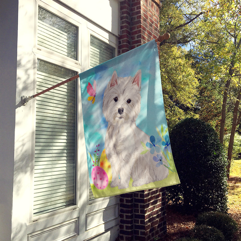 Westie Easter Flag Canvas House Size BB9604CHF