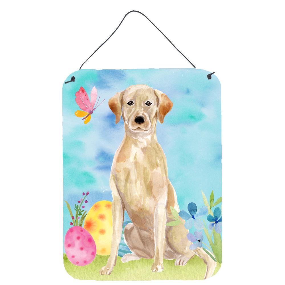 Yellow Labrador Easter Wall or Door Hanging Prints BB9611DS1216 by Caroline's Treasures