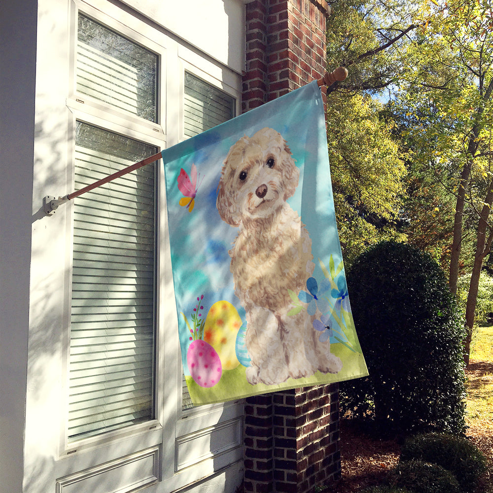 Champagne Cockapoo Easter Flag Canvas House Size BB9620CHF