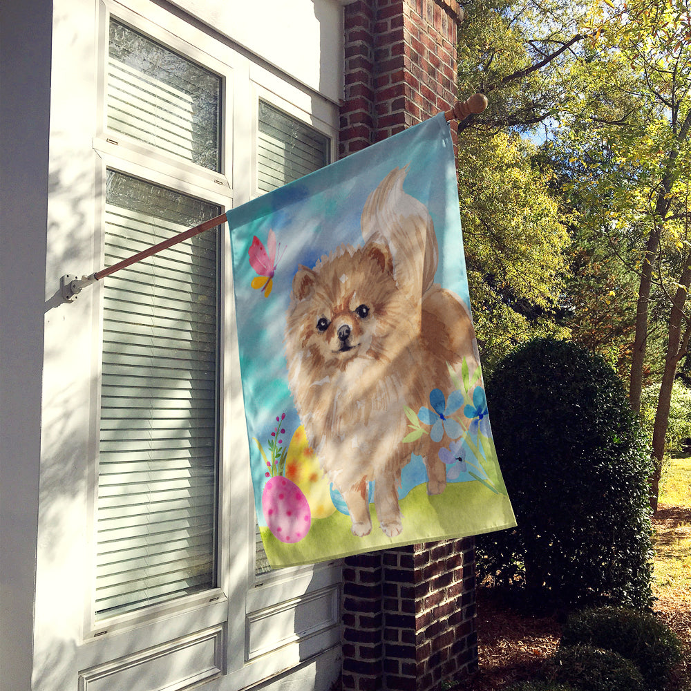 Pomeranian Easter Flag Canvas House Size BB9634CHF