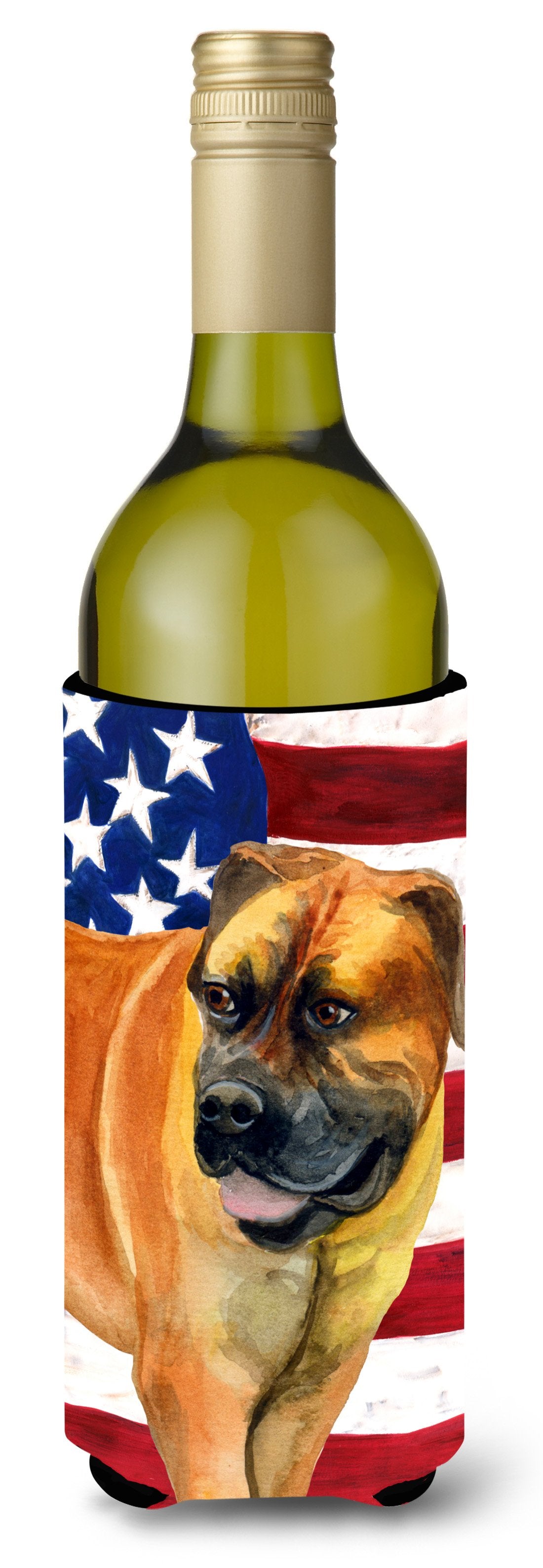 Boerboel Mastiff Patriotic Wine Bottle Beverge Insulator Hugger BB9646LITERK by Caroline's Treasures