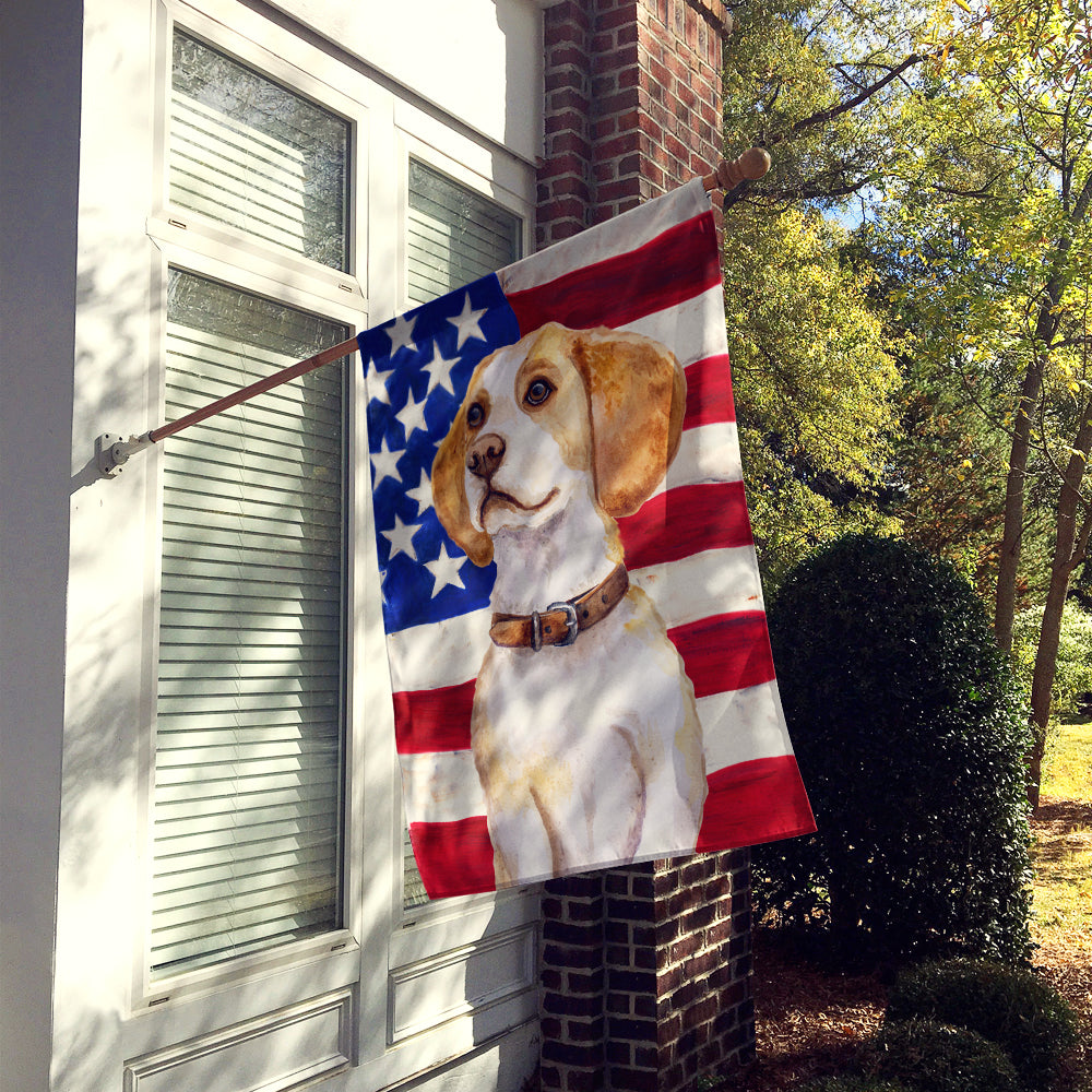 Beagle Patriotic Flag Canvas House Size BB9686CHF